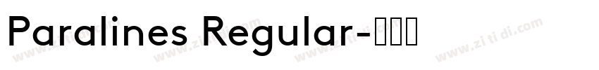 Paralines Regular字体转换